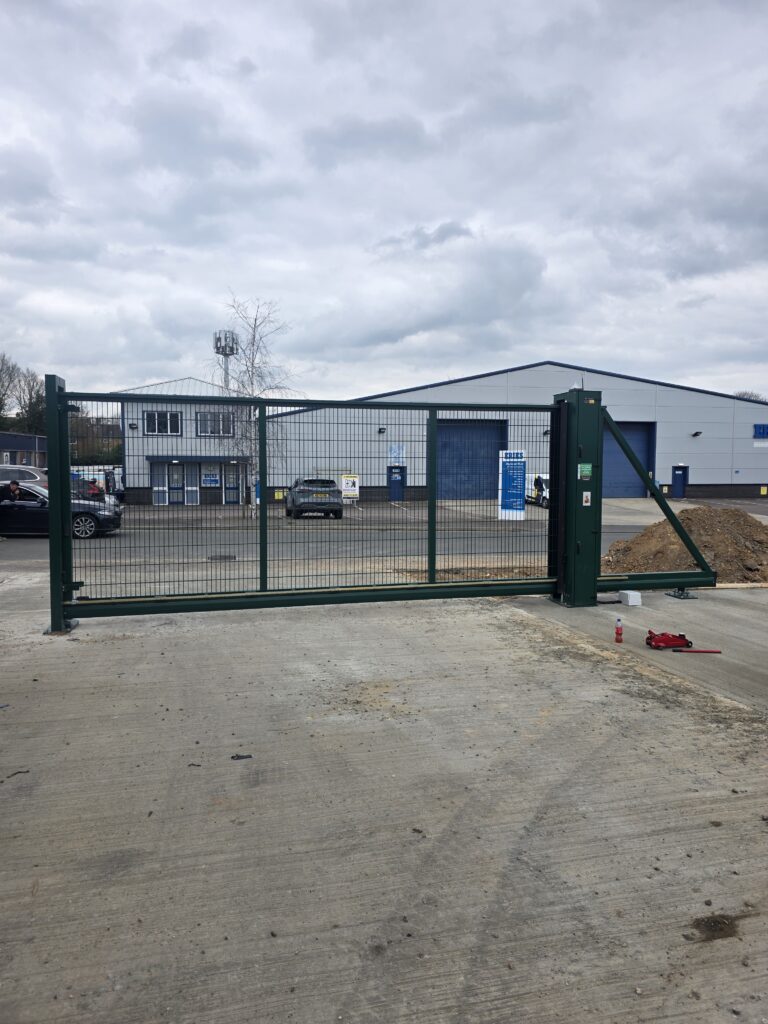 Norwich Cantilever Gate Installation
